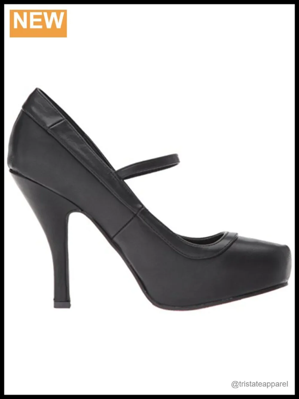 Mary Jane Platform Pump Stiletto Heel Buckle Closure Dance Shoe